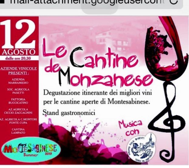 LE CANTINE DI MONZANESE SABATO 12 AGOSTO A PARTIRE DALLE ORE 20:30