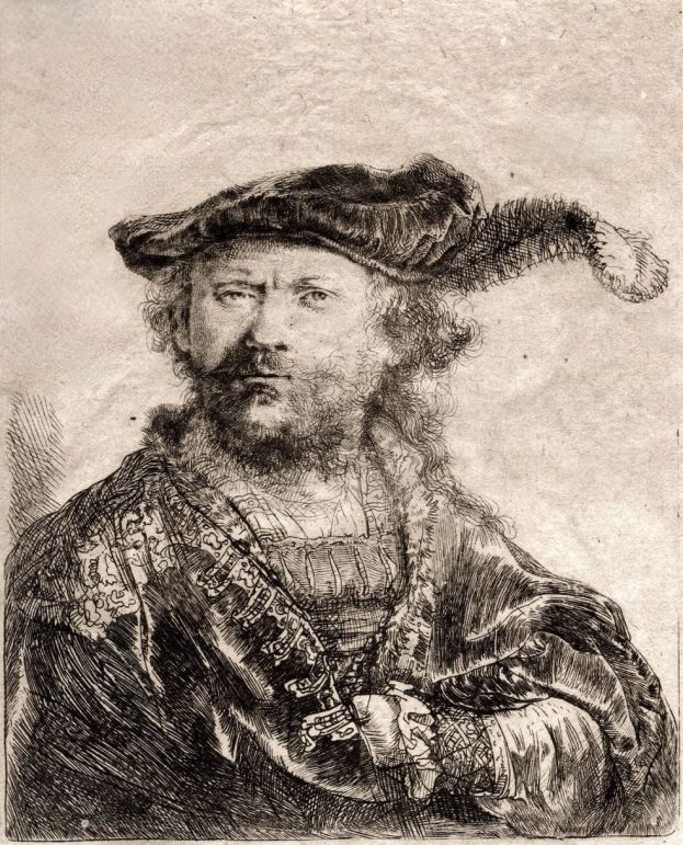 1638_rembrandt_autoritratto con cappello di piume_ Crediti foto_ Rete Museale Marche Nord