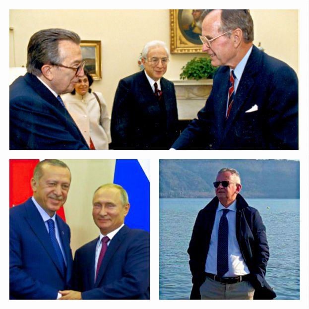 Andreotti, Cossiga, Bush,Erdofan,Putin, Macrì