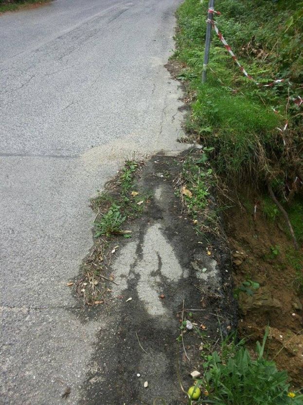 PERICOLOSA FRANA SULLA PROVINCIALE POGGIO/COLLALTO, URGONO INTERVENTI