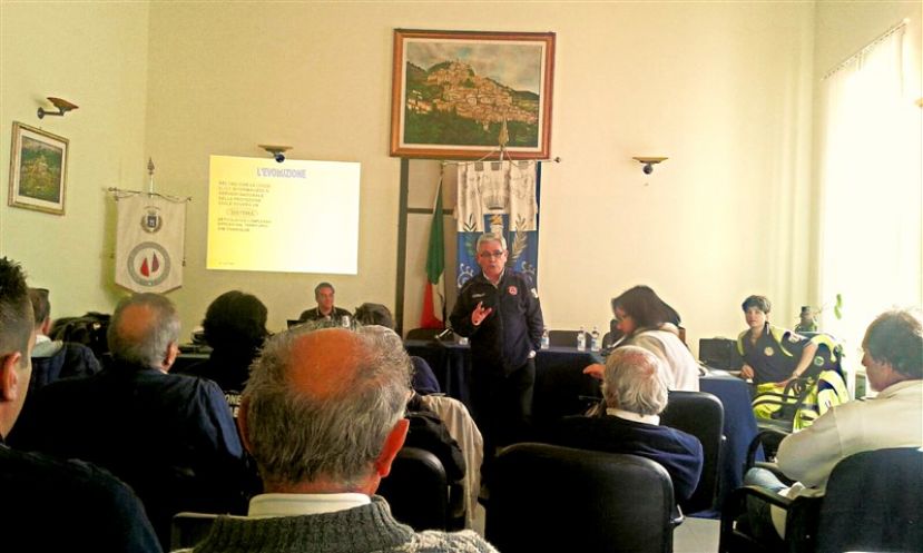 CARSOLI, SETTIMO INCONTRO FORMATIVO DEL 1° CORSO PER VOLONTARI DELLA PROTEZIONE CIVILE