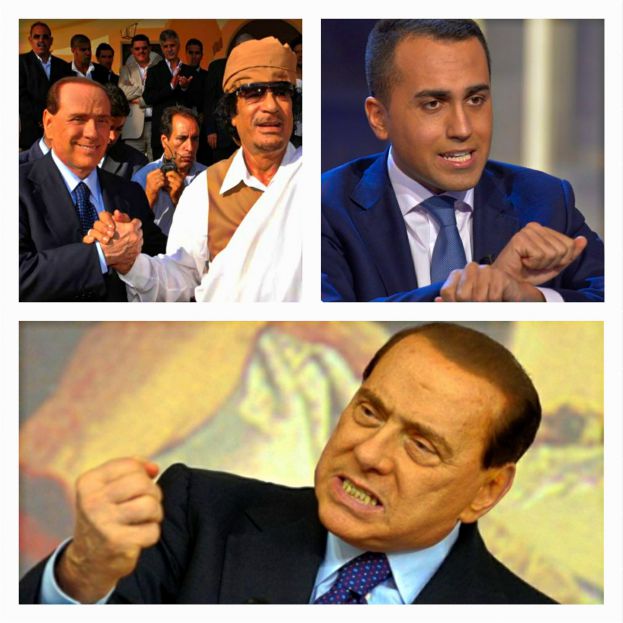 Berlusconi,Gheddafi,Di Maio