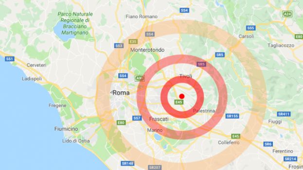 Epicentro della scossa