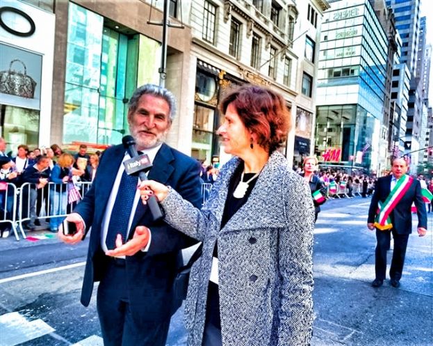 Letizia Airos al Columbus Day a New York