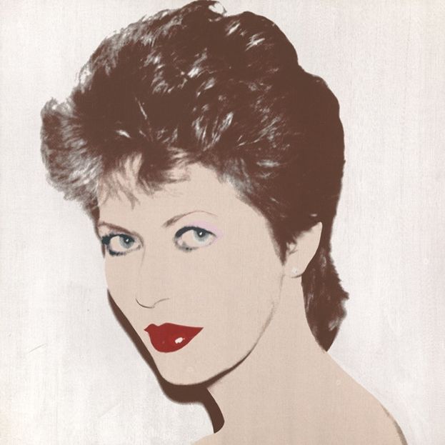 Ritratto di Regina Schrecker, 1983 Serigrafia stesa con telai di seta su tela, su fondo bianco