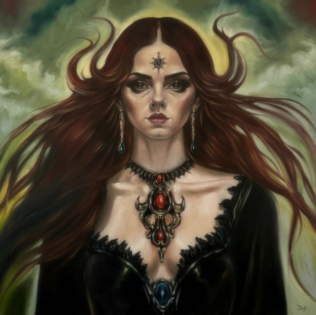 Lilith-olio su tela - 2025 - Carmelo Fabio D'Antoni