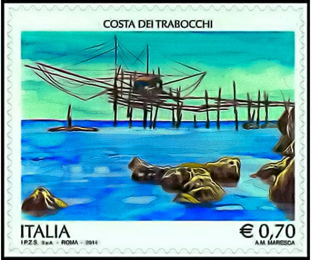 Francobollo Costa dei Trabocchi