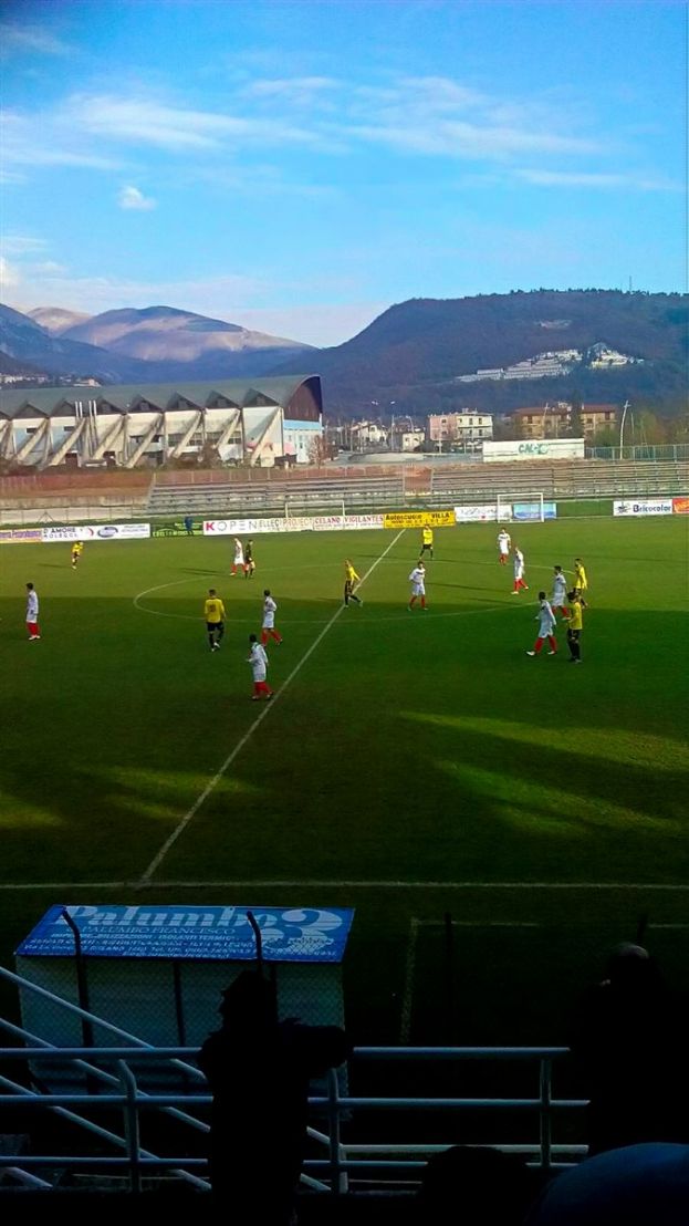 Momenti Della Partita allo Stadio Dello Sportland Di Celano