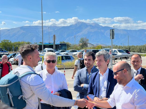 Orlando con i lavoratori Sevel
