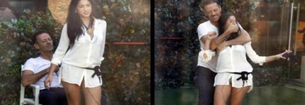 GF14,ROCCO SIFFREDI:SIPARIETTO HOT CON FEDERICA PRIMA DI LASCIARE LA CASA