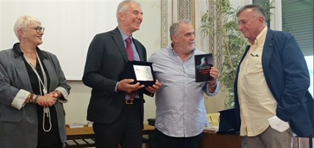 L'assessore Isetti, Pierdante Piccioni, Claudio Ardigò, Pierangelo Sapegno