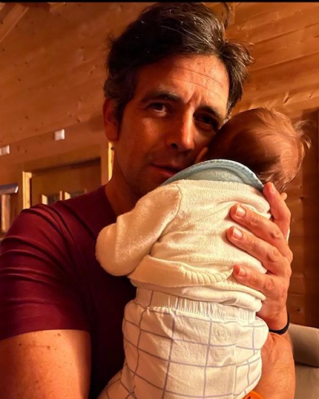 Piergiorgio con il piccolo Alessio