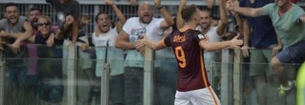 EUFORIA ROMA,PJANIC-DZEKO PIEGANO LA JUVE:FINISCE 2-1,OLIMPICO IN DELIRIO