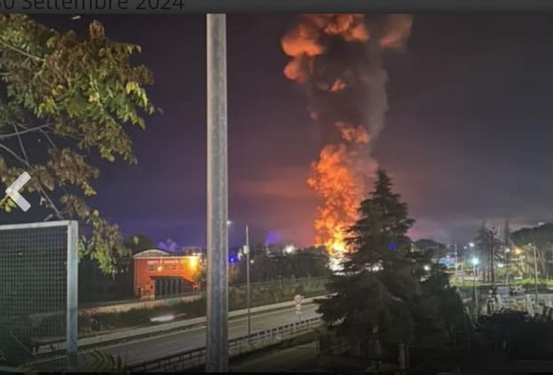 Incendio a Chieti Scalo