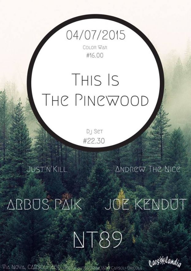 CARSOLANDIA:"THIS IS THE PINEWOOD"A CARSOLI IL 4 LUGLIO DALLE 22:30