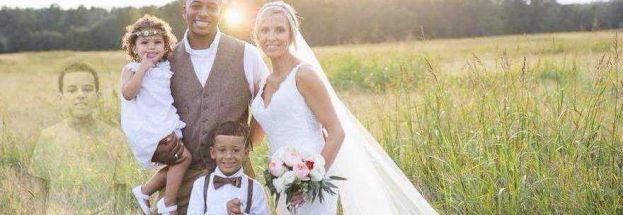 BIMBO MUORE A 8 ANNI DI LEUCEMIA:LA MAMMA LO FA INSERIRE CON PHOTOSHOP NELLA FOTO DI NOZZE