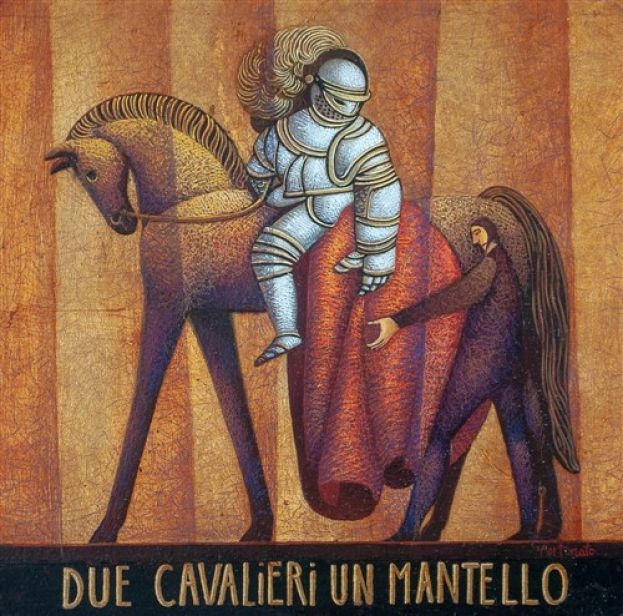 Due cavalieri un mantello
