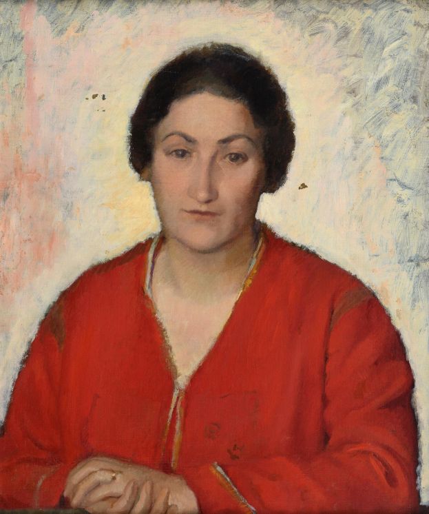 Nino Bertoletti, Ritratto di Pasquarosa (1923), olio su tela, cm 60x50, Roma, Archivio Nino e Pasquarosa Bertoletti