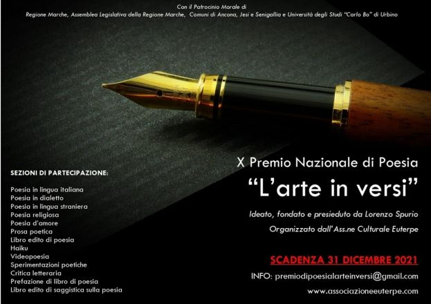 x premio di poesia l'arte in versi _ c'è tempo fino al 31 dicembre per partecipare