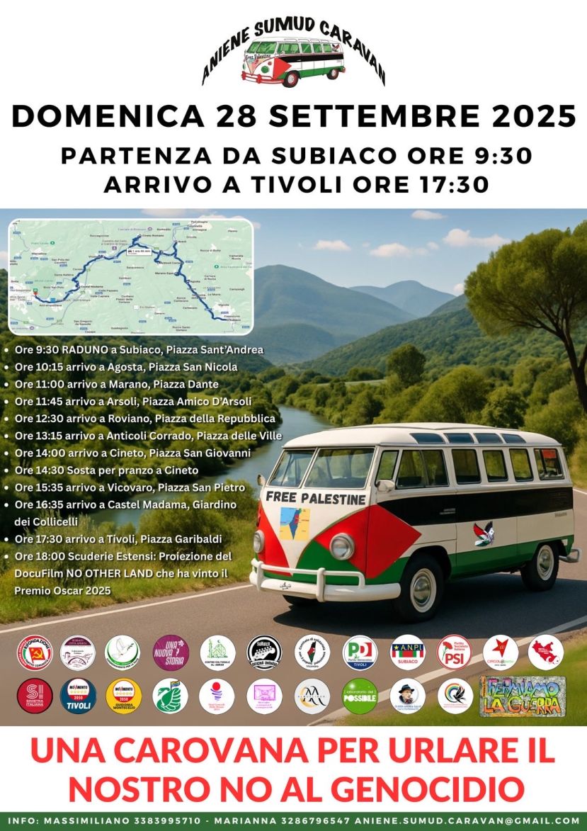 ANIENE SUMUD CARAVA | UNA CAROVANA PER URLARE IN NOSTRO - NO - AL GENOCIDIO