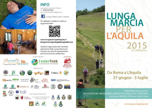 LA LUNGA MARCIA PER L'AQUILA:ESSERE COMUNITA' OSPITALI