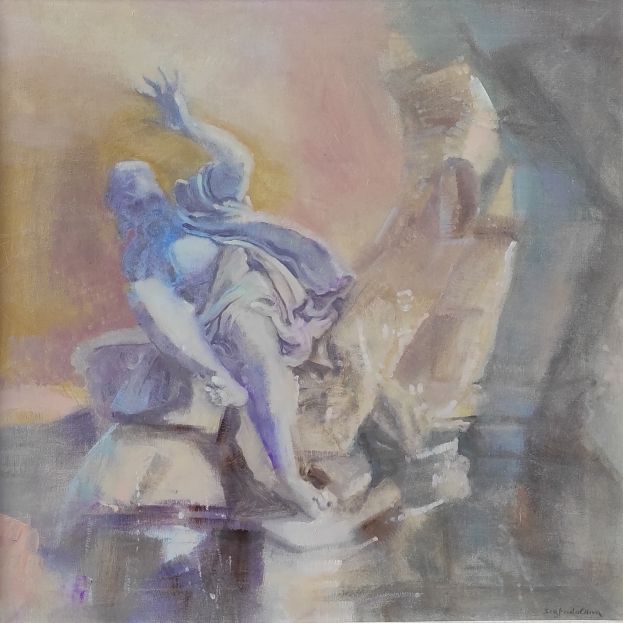 Sigfrido Oliva - Il Rio della Plata (2013) - olio su tela cm 50x50