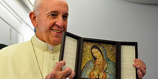 Papa Bergoglio e la Santa Vergini di Guadalupe