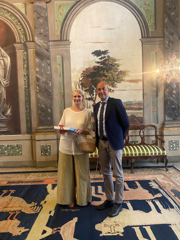prof.ssa Bello e segretario generale Carlo Capraro