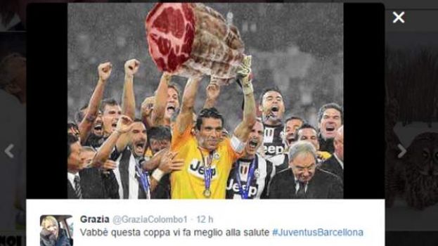 JUVENTUS-BARCELLONA,SFOTTO' NEL WEB CONTRO GLI JUVENTINI:ALLA FINE HANNO VINTO I GUFI