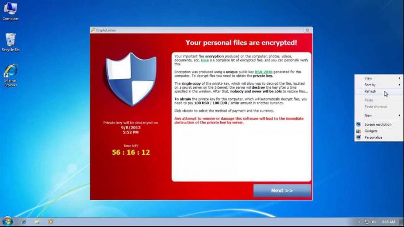 CRYPTLOCKER,NUOVO ALLARME PER VIRUS CHE SEQUESTRA I DATI AL COMPUTER:COME DIFENDERSI