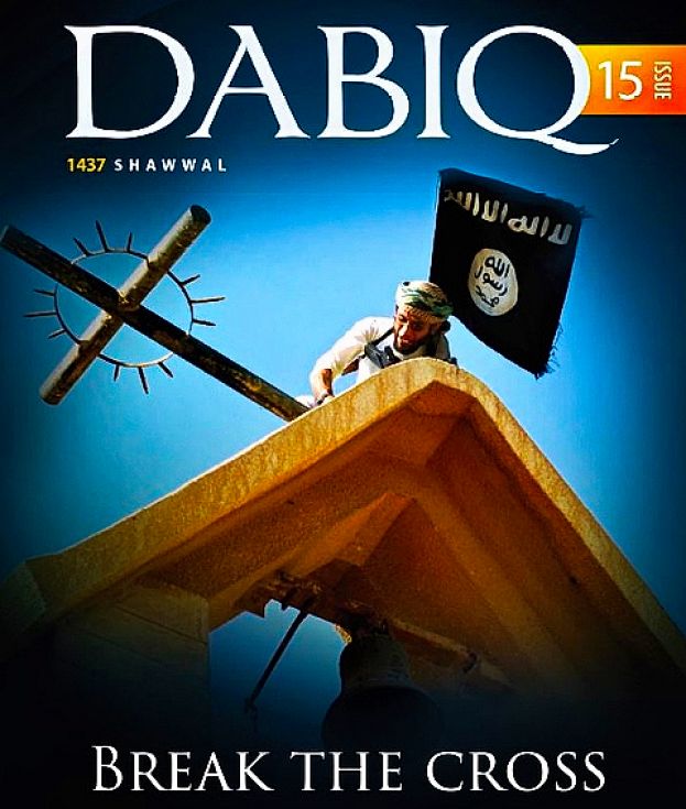 TERRORISMO, SULLA RIVISTA DELL'ISIS DABIQ L'INVITO A ROMPERE LA CROCE CRISTIANA
