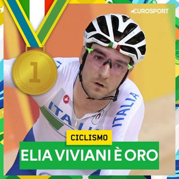 RIO 2016, VIVIANI E' D'ORO NEL CICLISMO SU PISTA. ITALIA A QUOTA 8