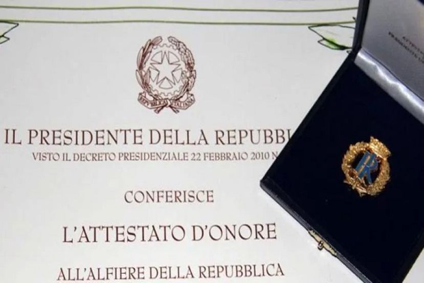 Attestato D'Onore