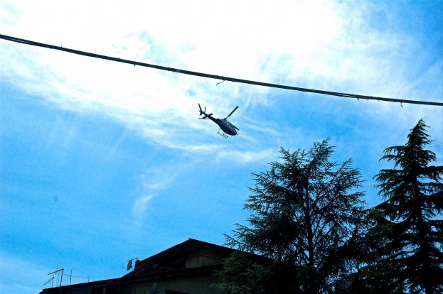 "APPRENSIONE" PER UN ELICOTTERO A BASSA QUOTA SOPRA IL CIELO DI CARSOLI