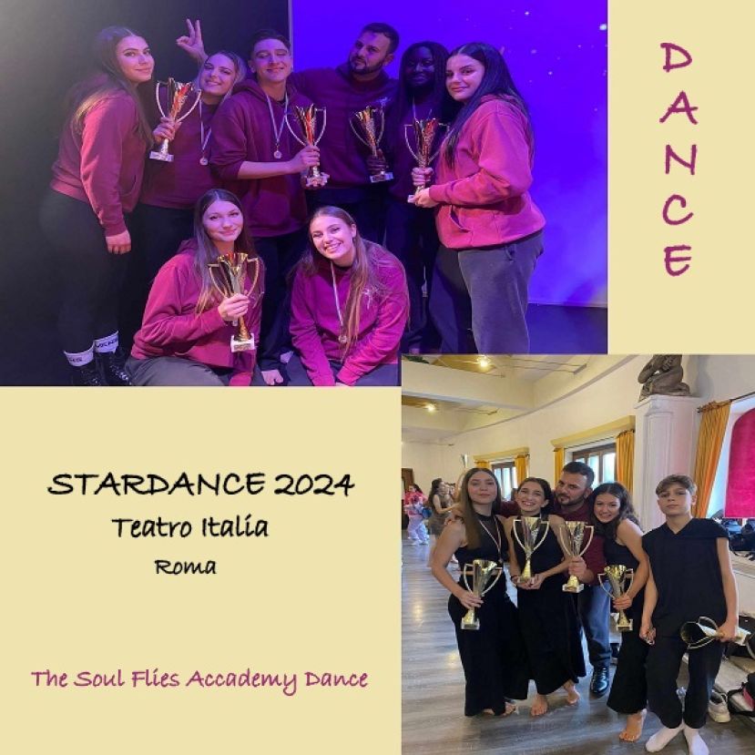 ROMA - GRANDE SUCCESSO DELLE ALLIEVE DEL MAESTRO D'ALBA DELLA THE SOUL FLIES ACCADEMY DANCE , AL CONCORSO STARDANCE