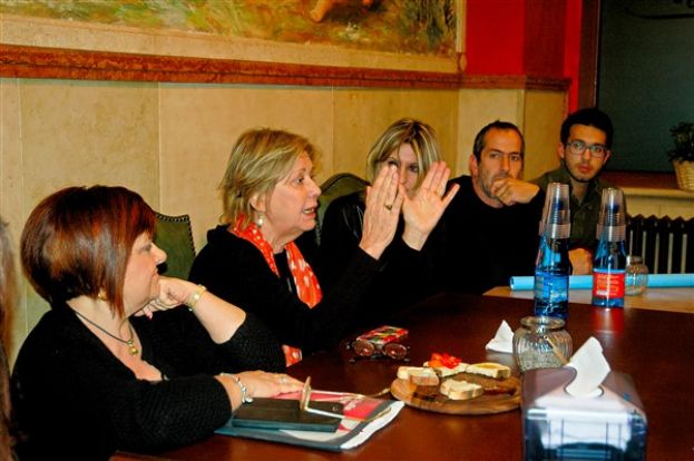 La Vice Presidente del Senato Linda Lanzillotta con La Senatrice Stefania Pezzopane