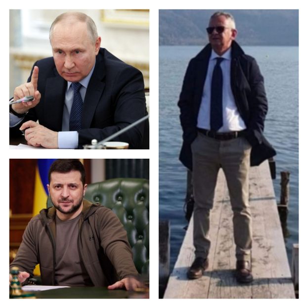 Putin, Zelensky, Macrì