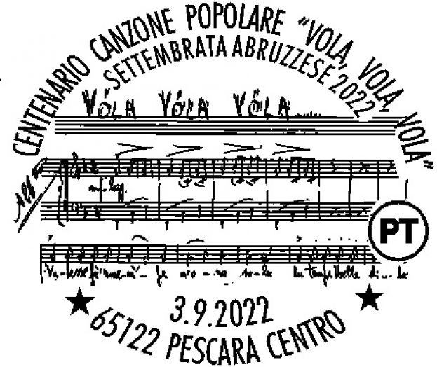 annullo filatelico_Centenario canzone popolare Vola, Vola, Vola