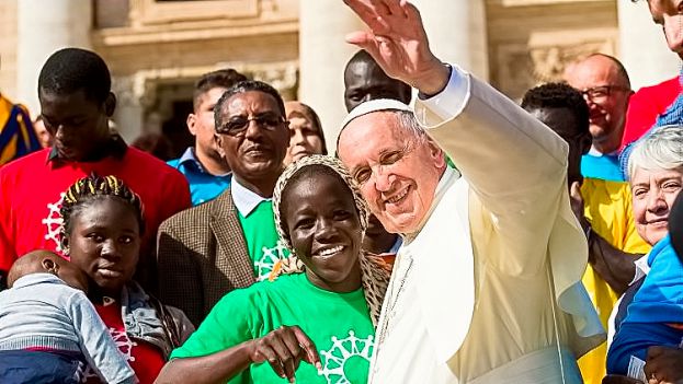 Papa Bergoglio con i Migranti