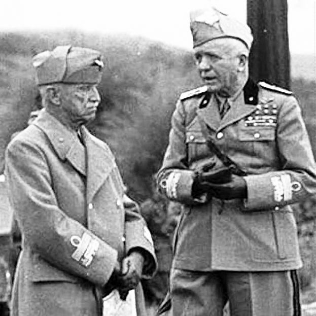 Vittorio Emanuele III e Badoglio