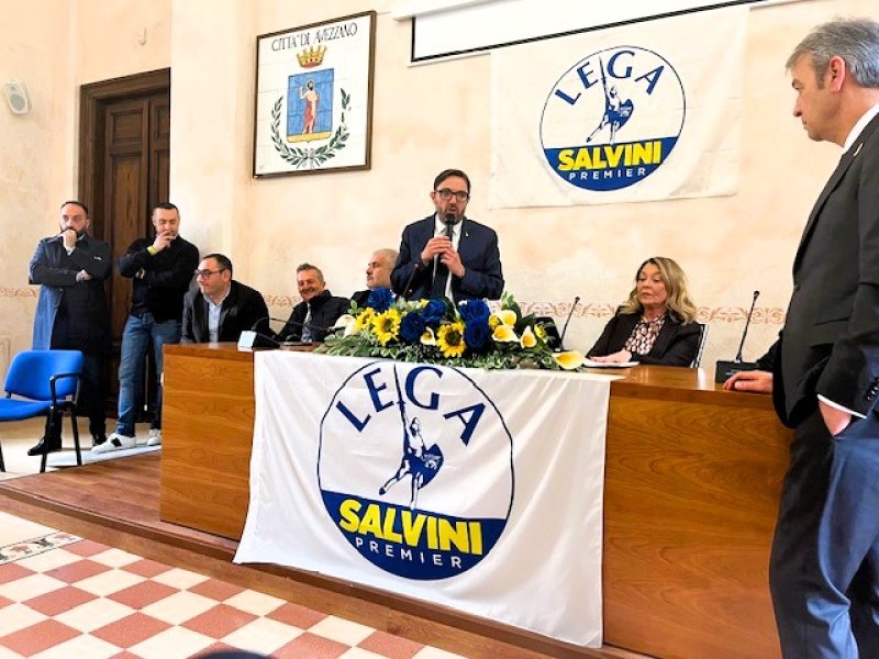Lega, conferenza stampa Avezzano