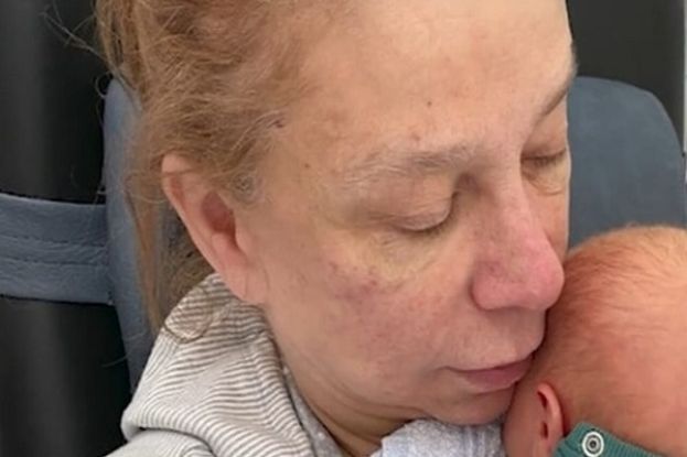 Hildebrandt con il suo ultimo figlio