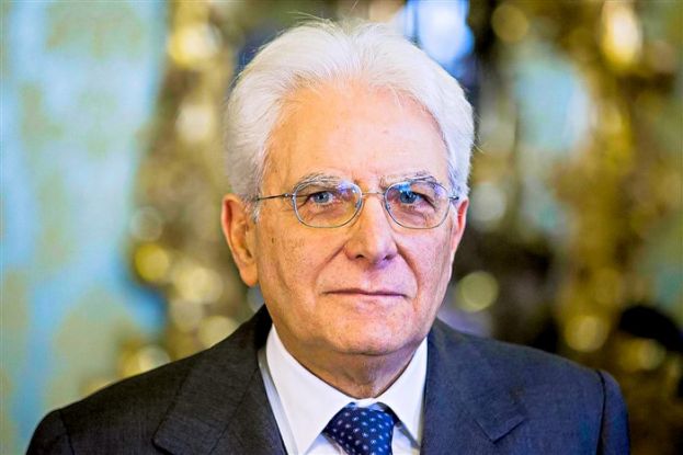 Il Presidente della Repubblica Italiana Sergio Mattarella