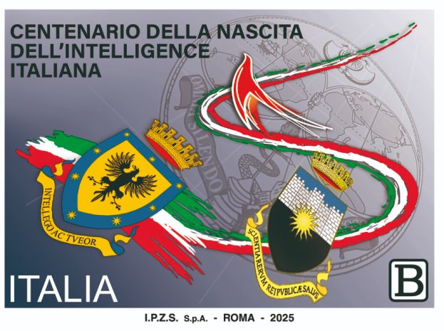 FRANCOBOLLO CENTENARIO INTELLIGENCE ITALIANA