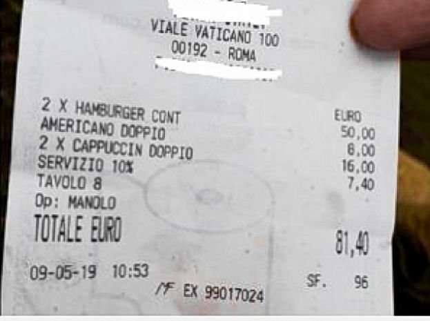 Lo scontrino virale