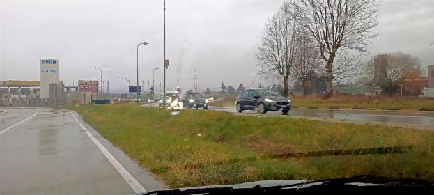 Traffico in direzione Roma sulla Tiburtina Valeria nei pressi del Casello di Carsoli-Oricola