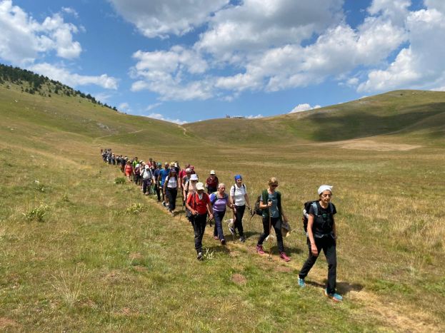Camminata in gruppo