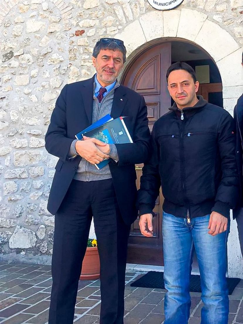 Il Sindaco Paraninfi con il Candidato alla Presidenza della Regiona Abruzzo Marco Marsilio