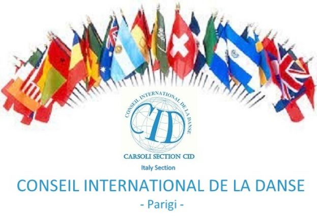 CARSOLI - PRESENTATO IL NUOVO LOGO DELLA SEZIONE ITALIANA DEL CID CONSEIL INTEERNATIONAL DE LA DANSE DI PARIGI