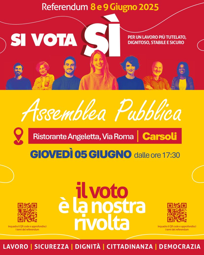 ASSEMBLEA PUBBLICA REFERENDARIA